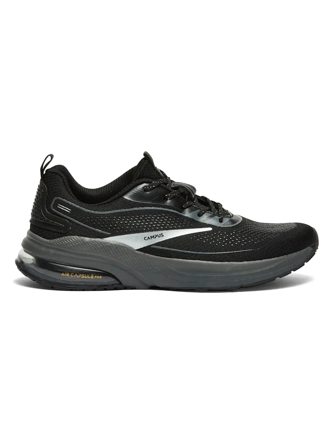 ACETATE Black Men's Running Shoes sold by Campus Shoes