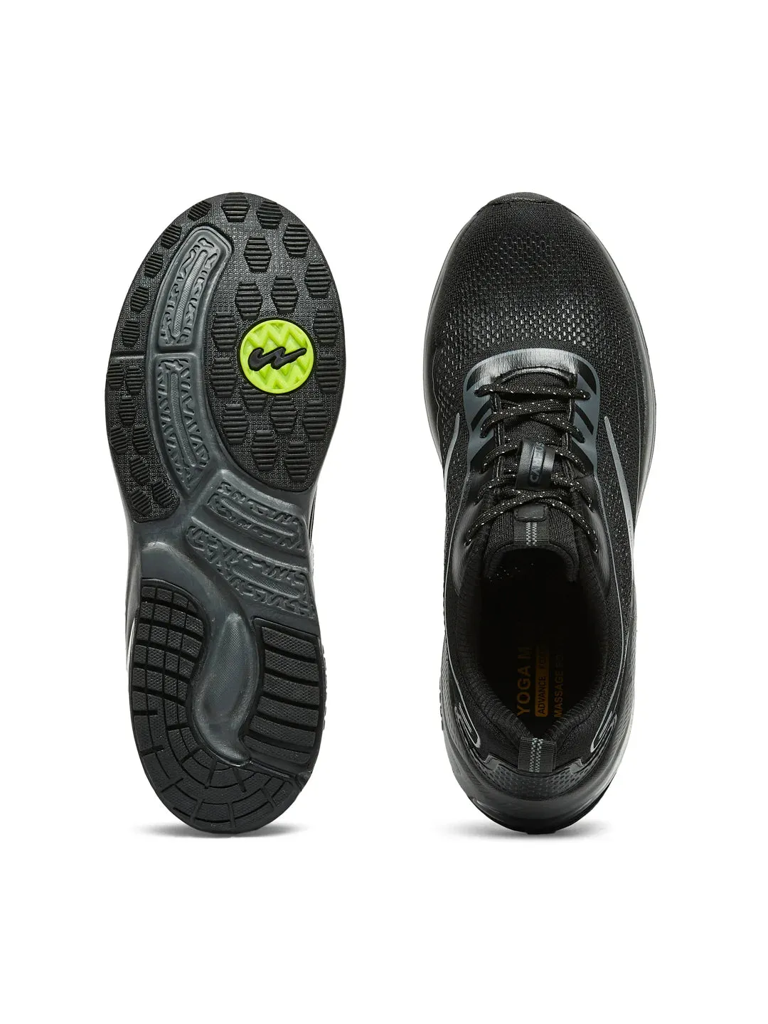 ACETATE Black Men's Running Shoes sold by Campus Shoes product image thumbnail 4