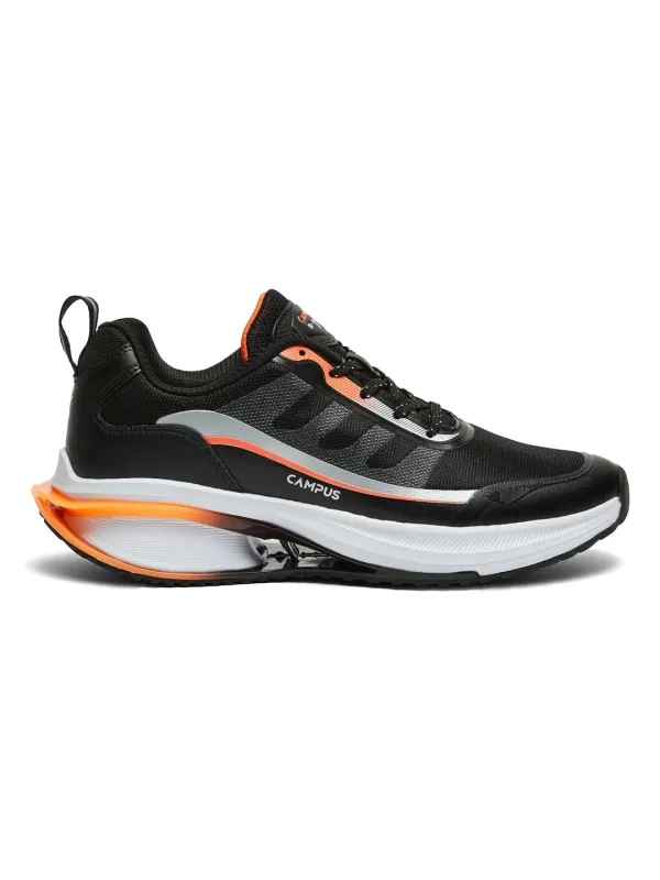 RUSTIK Black Men's Running Shoes sold by Campus Shoes