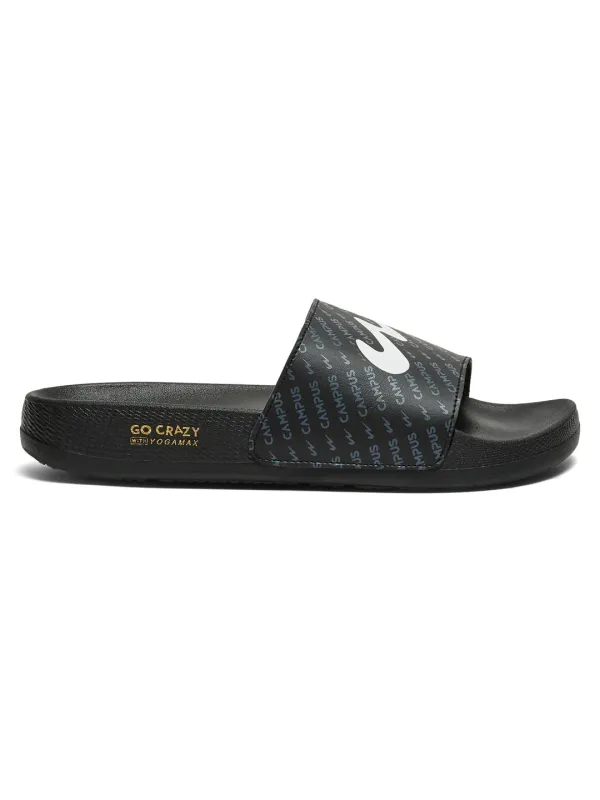 SL-444 Black Men's Slides sold by Campus Shoes