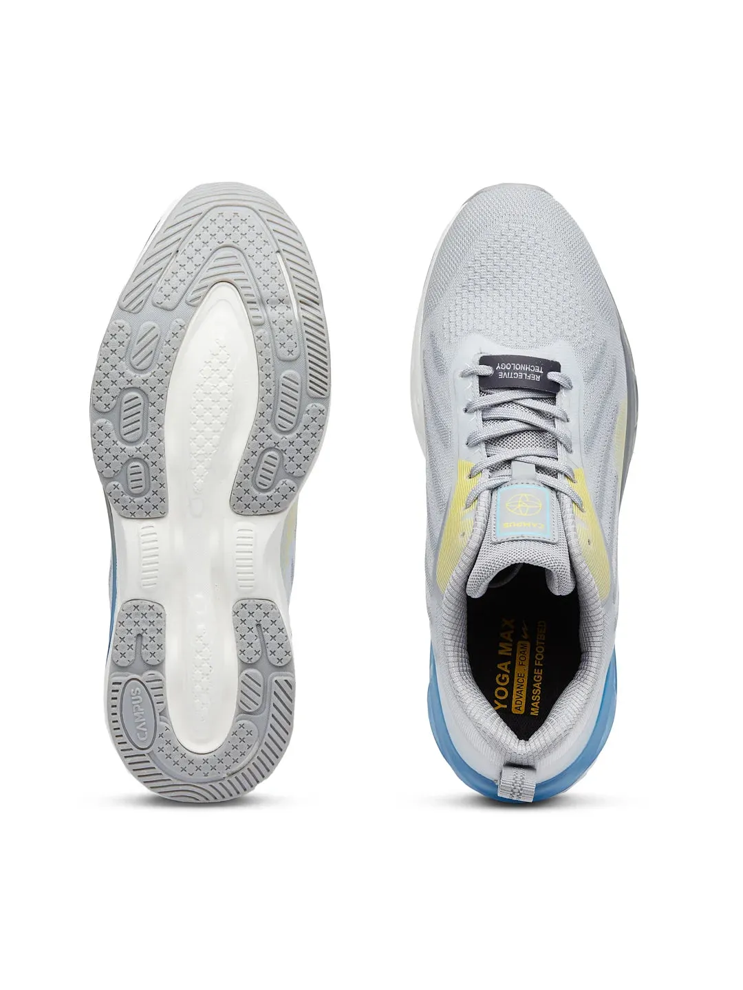 CRASH Grey Men's Running Shoes sold by Campus Shoes product image thumbnail 4