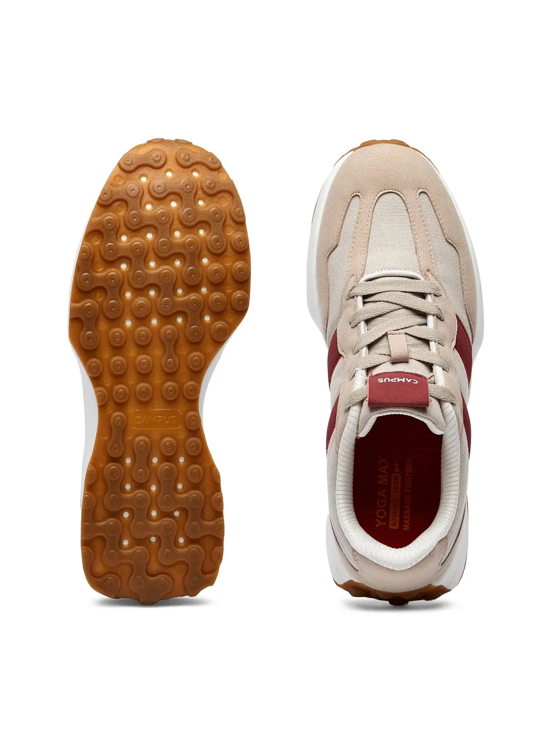 BRISK Beige Men's Sneakers sold by Campus Shoes product image thumbnail 4