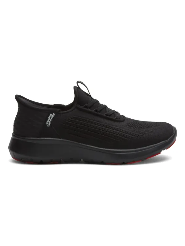 WIZARD Black Men's Walking Shoes sold by Campus Shoes