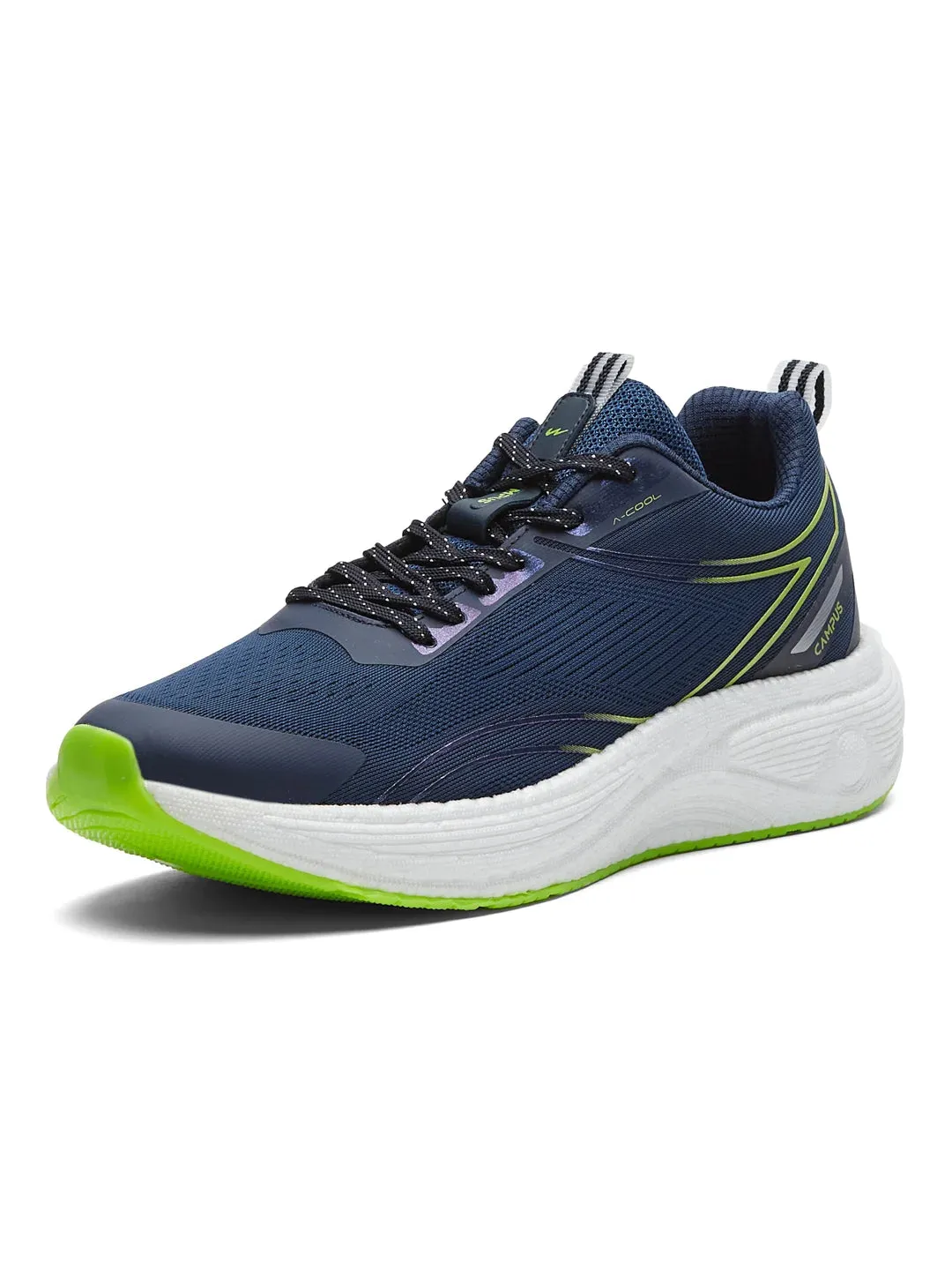 PUMPED Navy Men's Running Shoes sold by Campus Shoes product image thumbnail 5