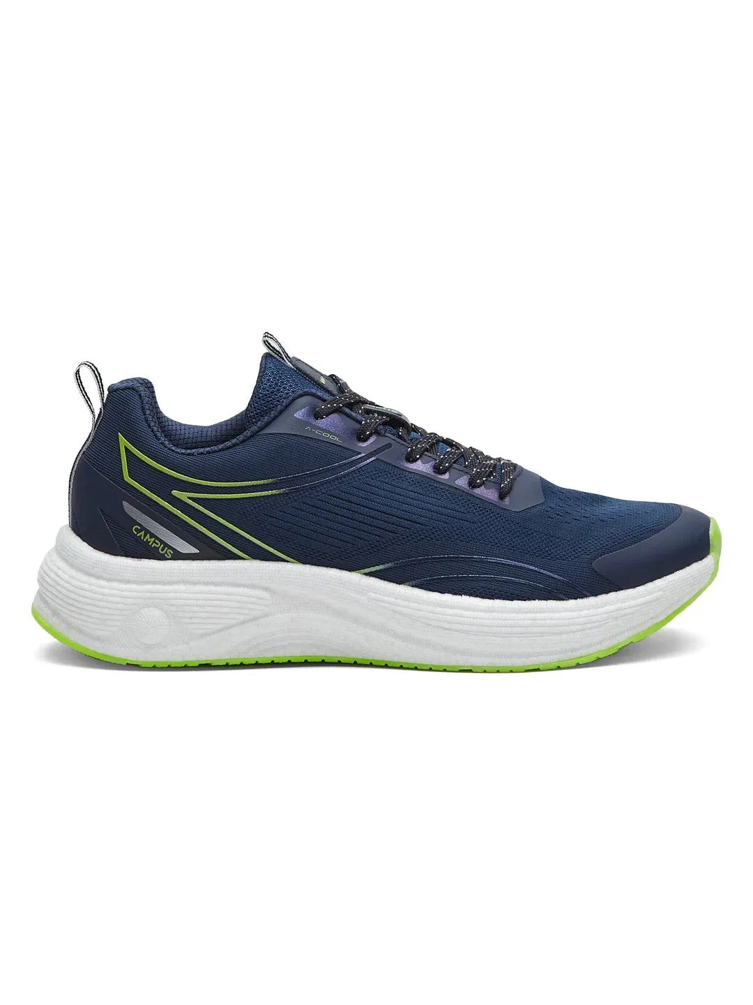PUMPED Navy Men's Running Shoes sold by Campus Shoes
