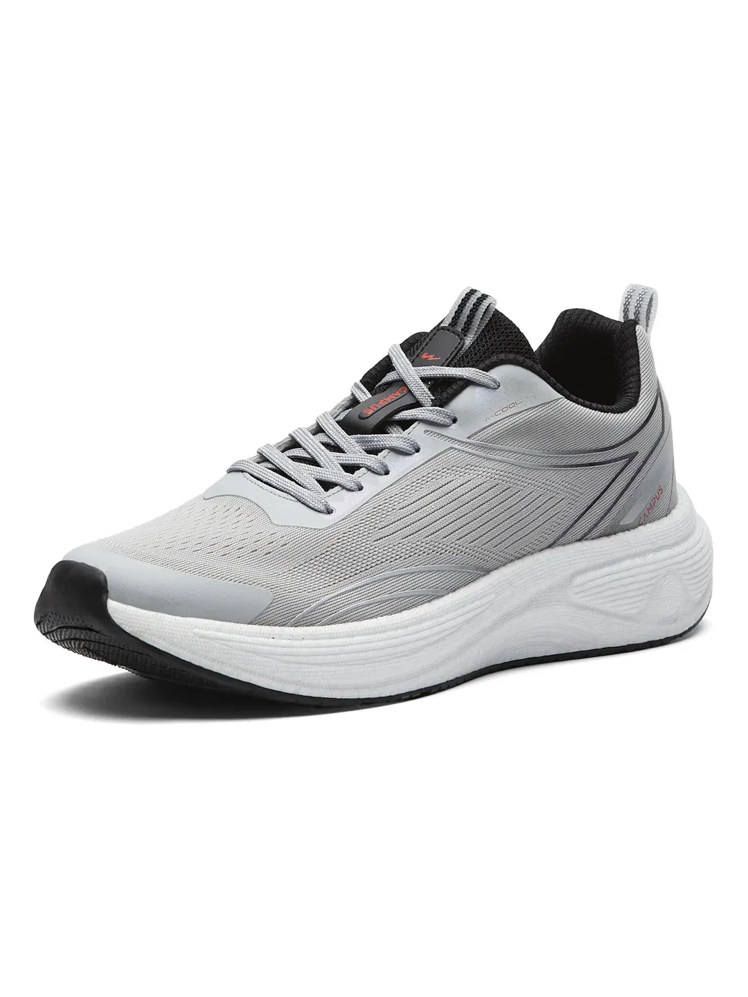 PUMPED Grey Men's Running Shoes sold by Campus Shoes product image thumbnail 5
