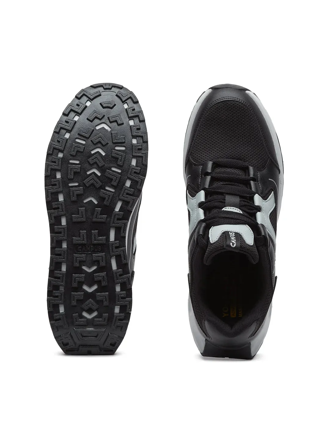 STROLLER Black Men's Sneakers sold by Campus Shoes product image thumbnail 4