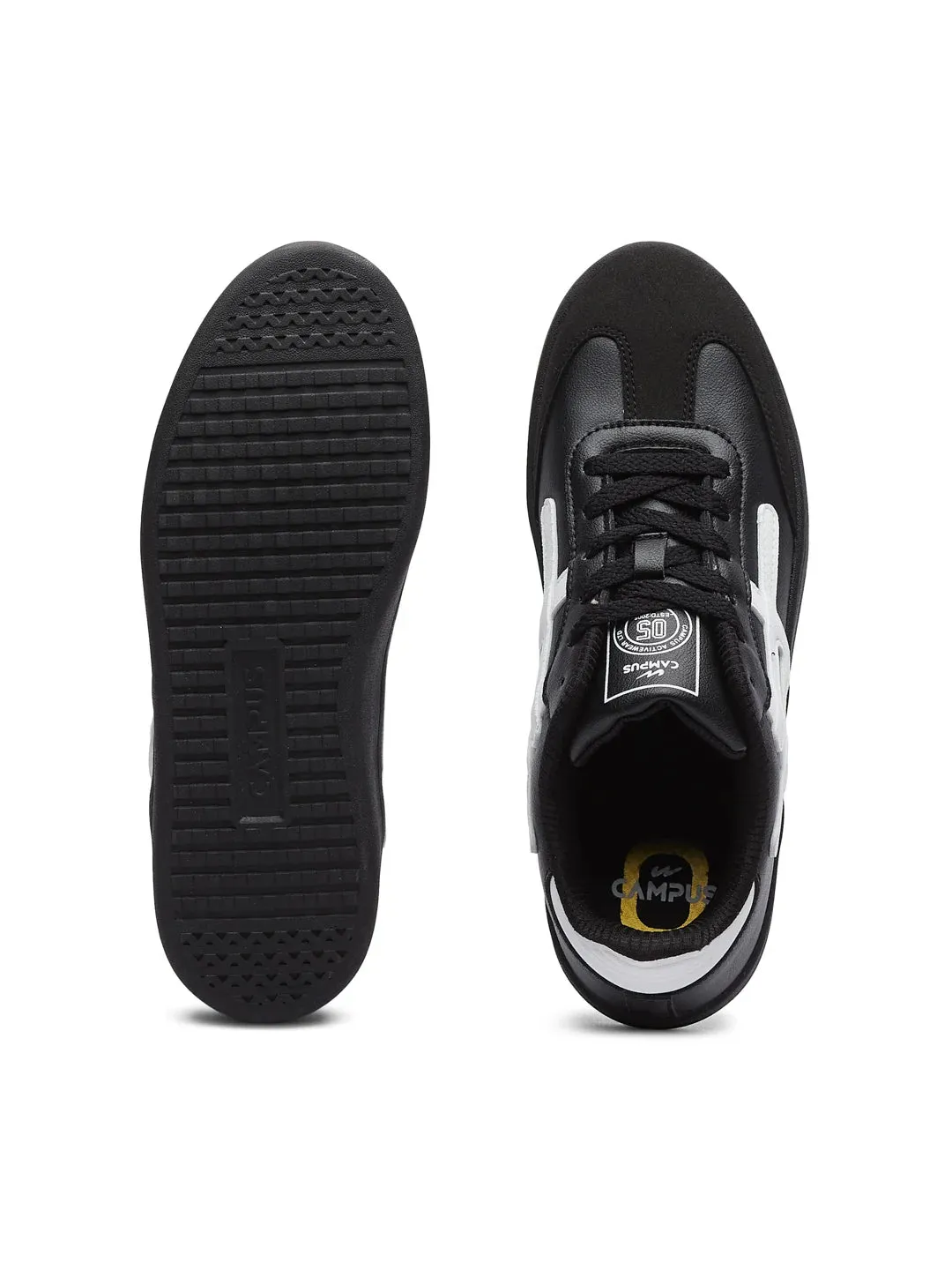 HAVEN Black Women's Sneakers sold by Campus Shoes product image thumbnail 4