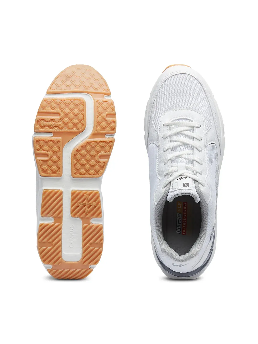 POD White Men's Sneakers sold by Campus Shoes product image thumbnail 4