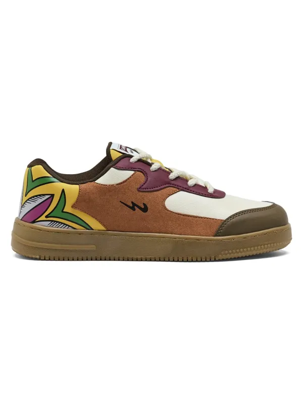 MAJESTIC Cream Women's Sneakers sold by Campus Shoes
