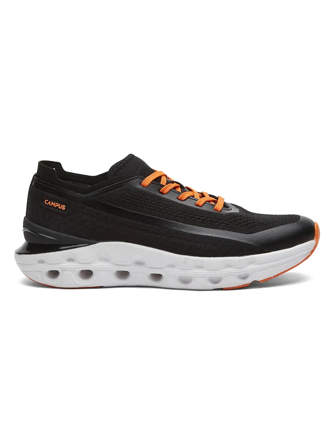 COIL Black Men's Running Shoes sold by Campus Shoes