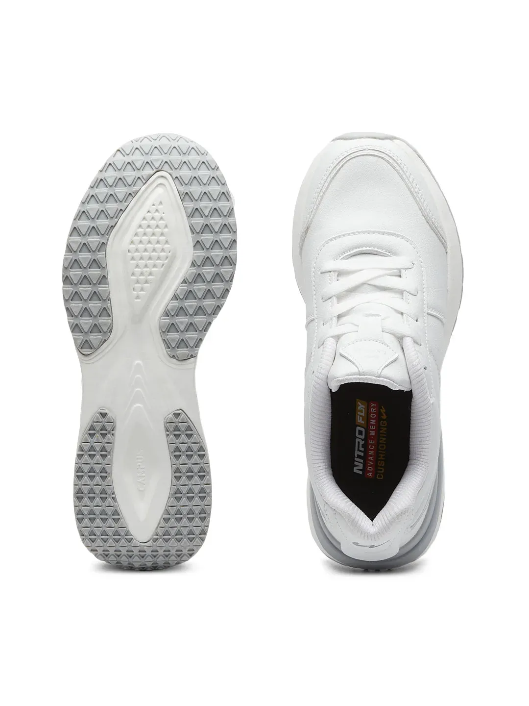 GLAMS White Women's Sneakers sold by Campus Shoes product image thumbnail 4