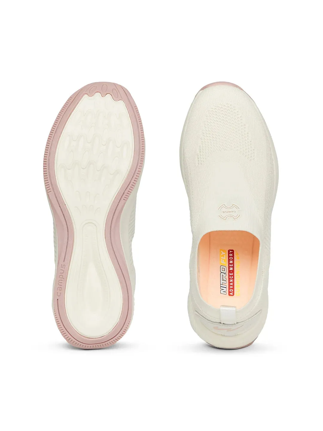SUAVE Off White Women's Walking Shoes sold by Campus Shoes product image thumbnail 4