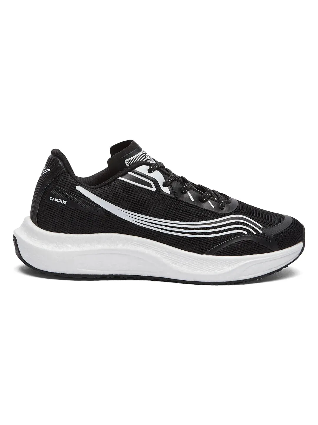 JARVIS Black Men's Running Shoes sold by Campus Shoes