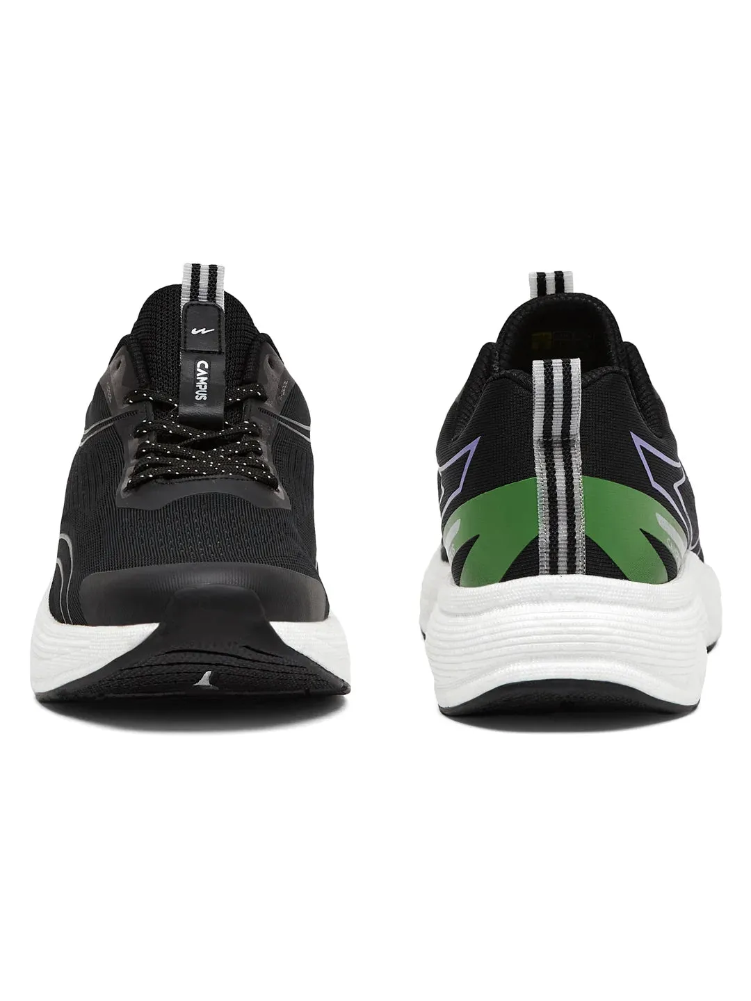 PUMPED Black Men's Running Shoes sold by Campus Shoes product image thumbnail 3