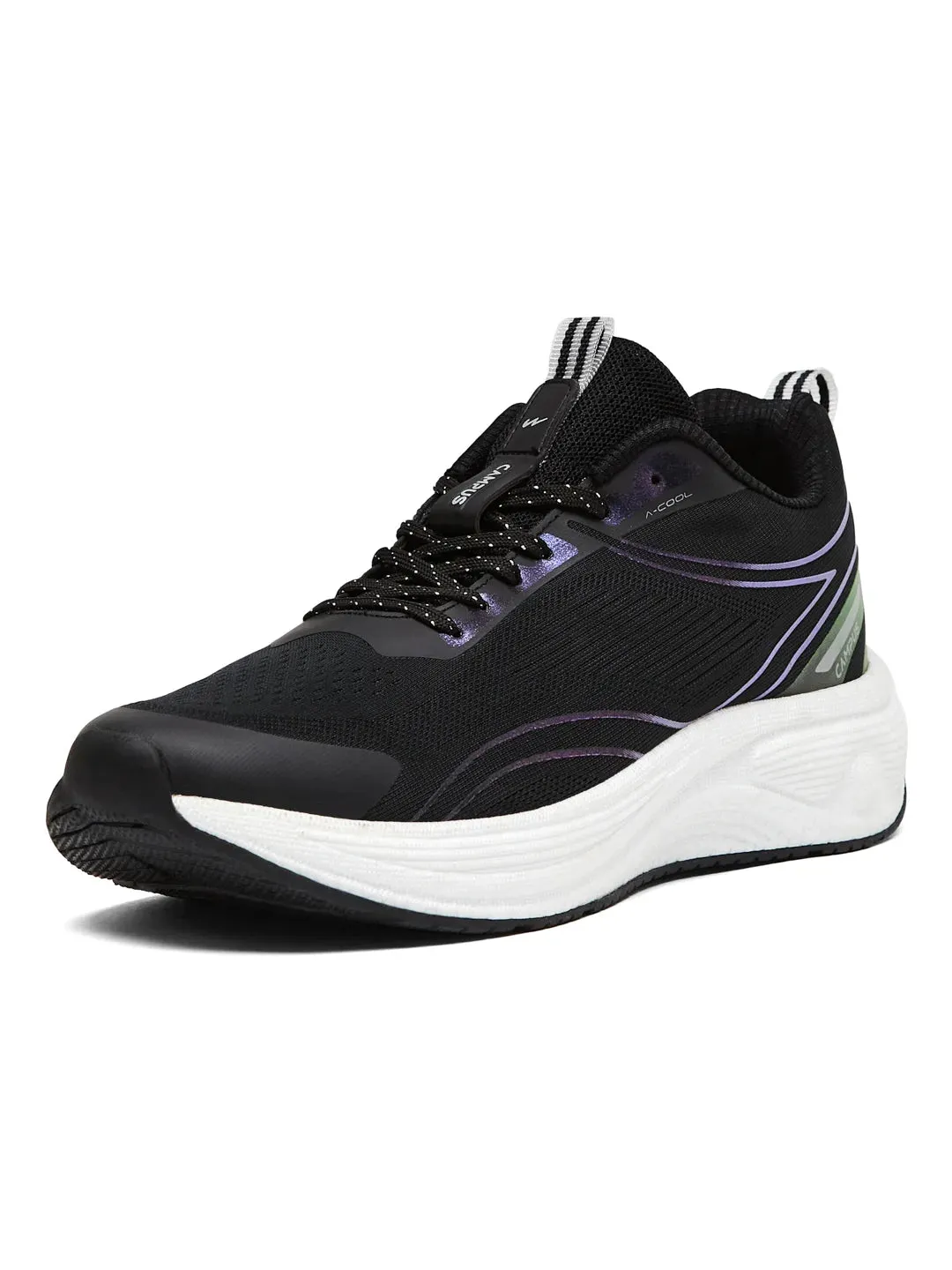 PUMPED Black Men's Running Shoes sold by Campus Shoes product image thumbnail 5