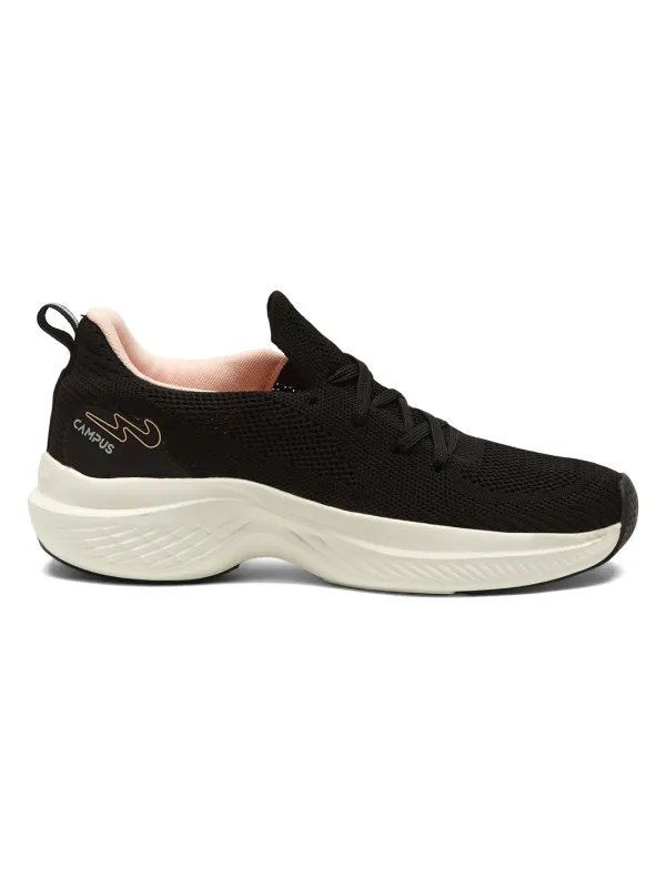 WILLO Black Women's Walking Shoes sold by Campus Shoes