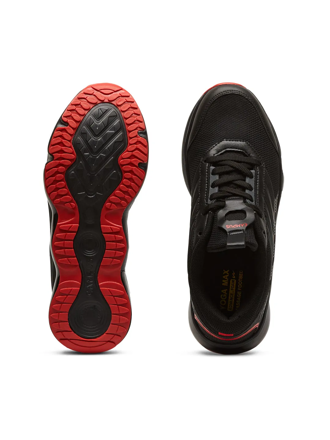 RAGE Black Men's Running Shoes sold by Campus Shoes product image thumbnail 4