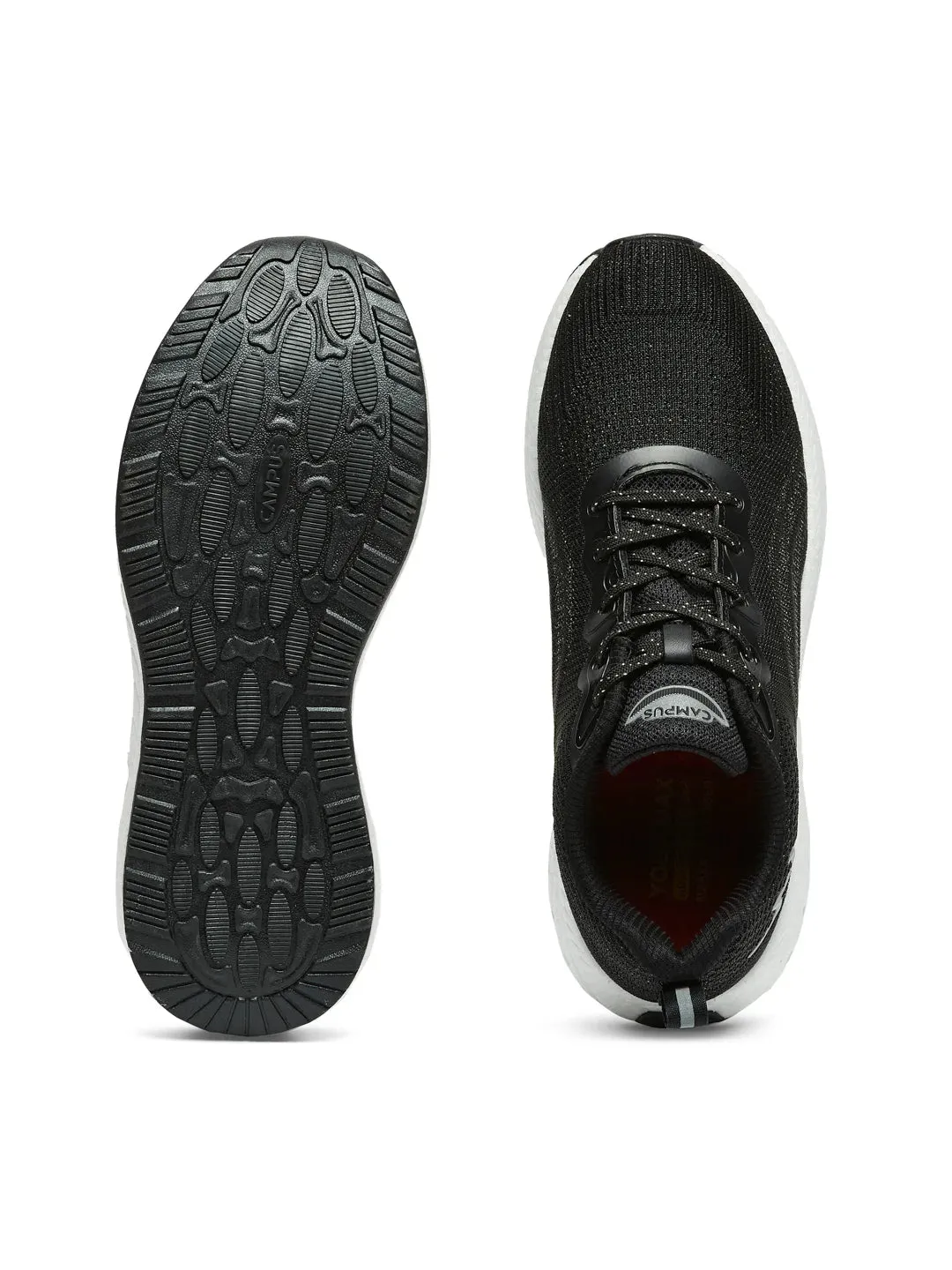 HYPE PRO Black Men's Running Shoes sold by Campus Shoes product image thumbnail 4