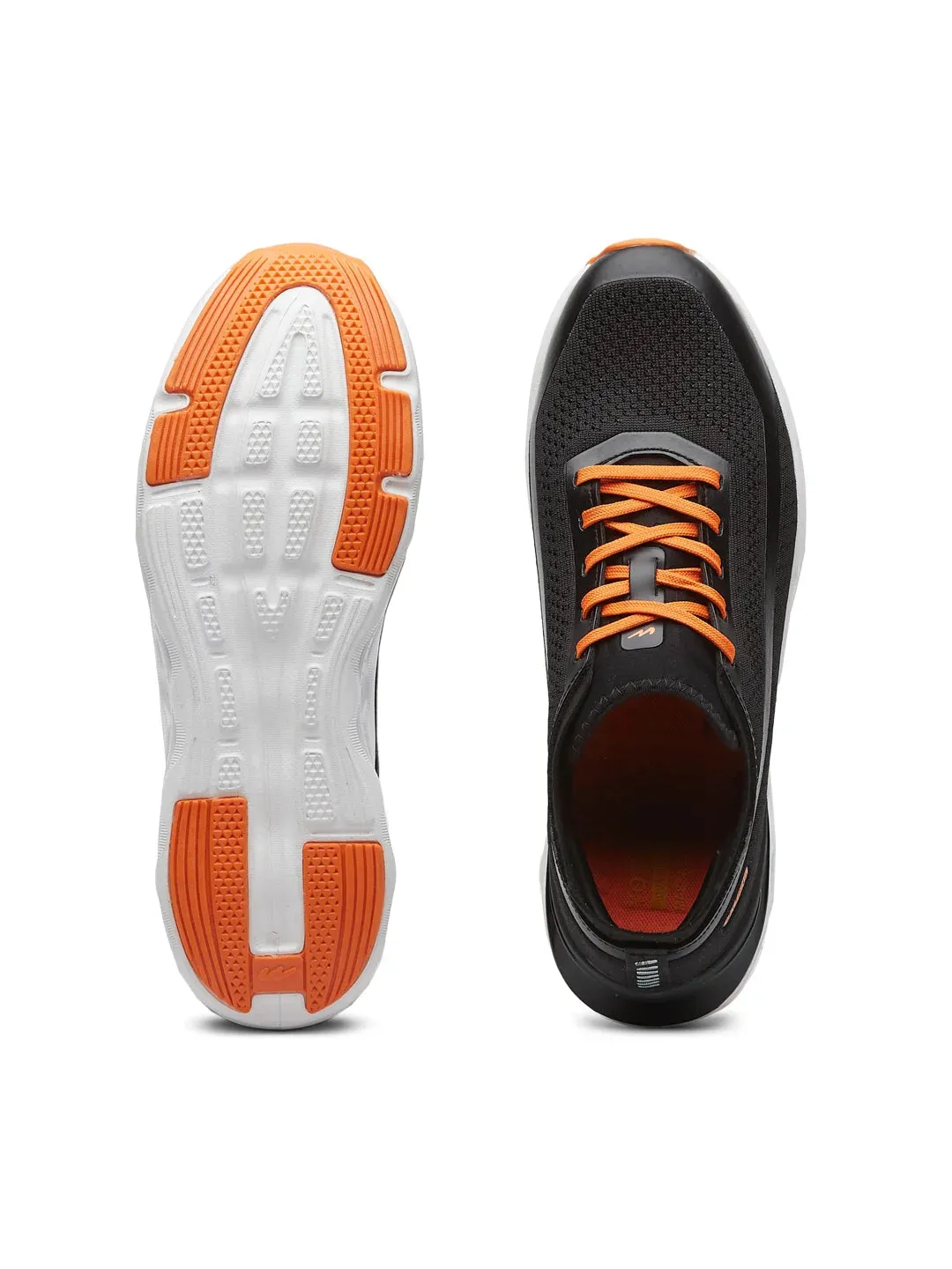 COIL PRO Black Men's Running Shoes sold by Campus Shoes product image thumbnail 4