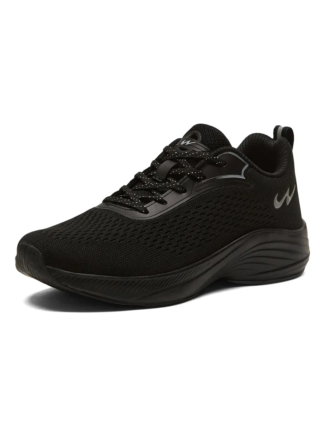 HASLEY ADV Black Men's Running Shoes sold by Campus Shoes product image thumbnail 5