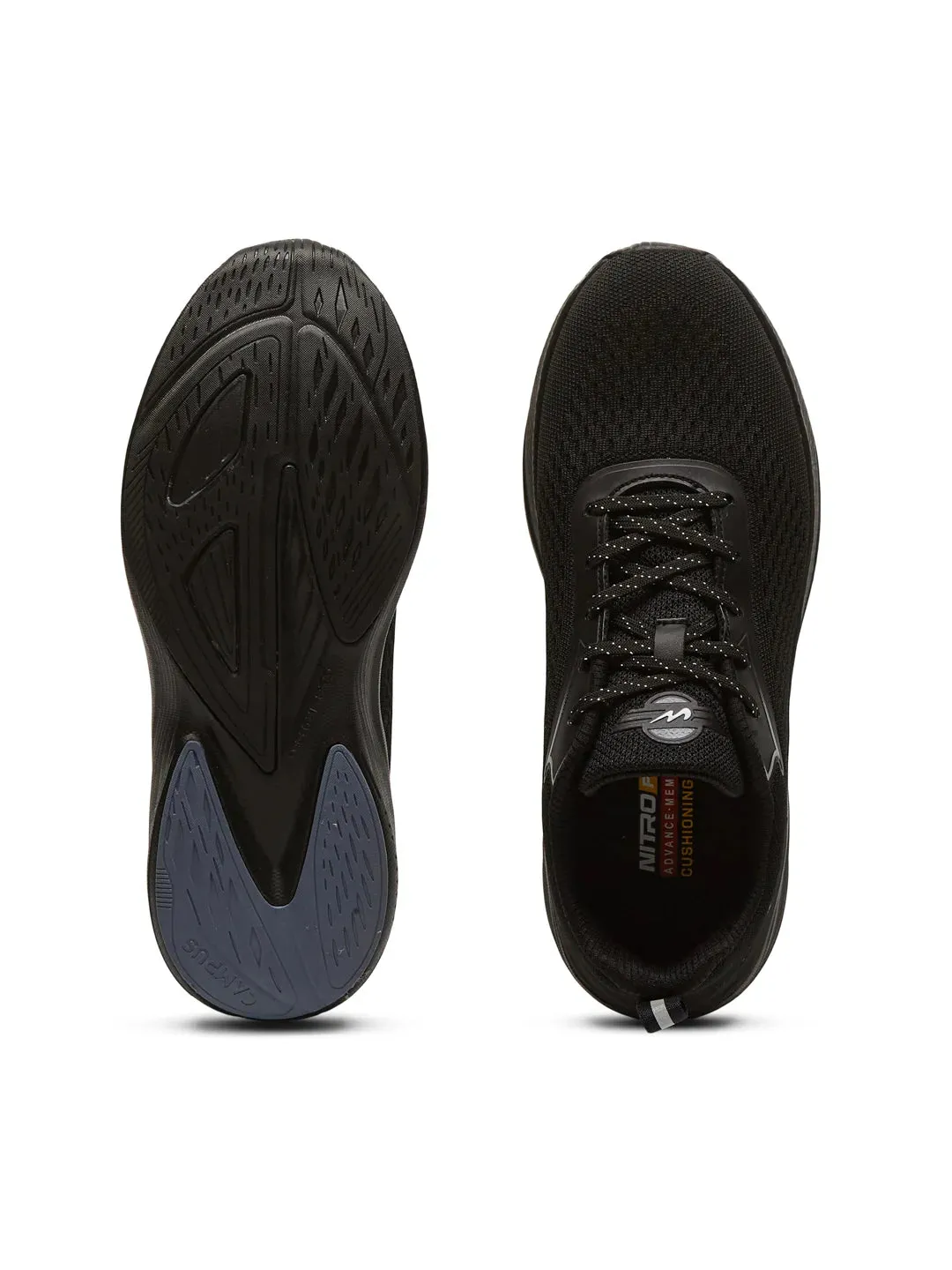 HASLEY ADV Black Men's Running Shoes sold by Campus Shoes product image thumbnail 4