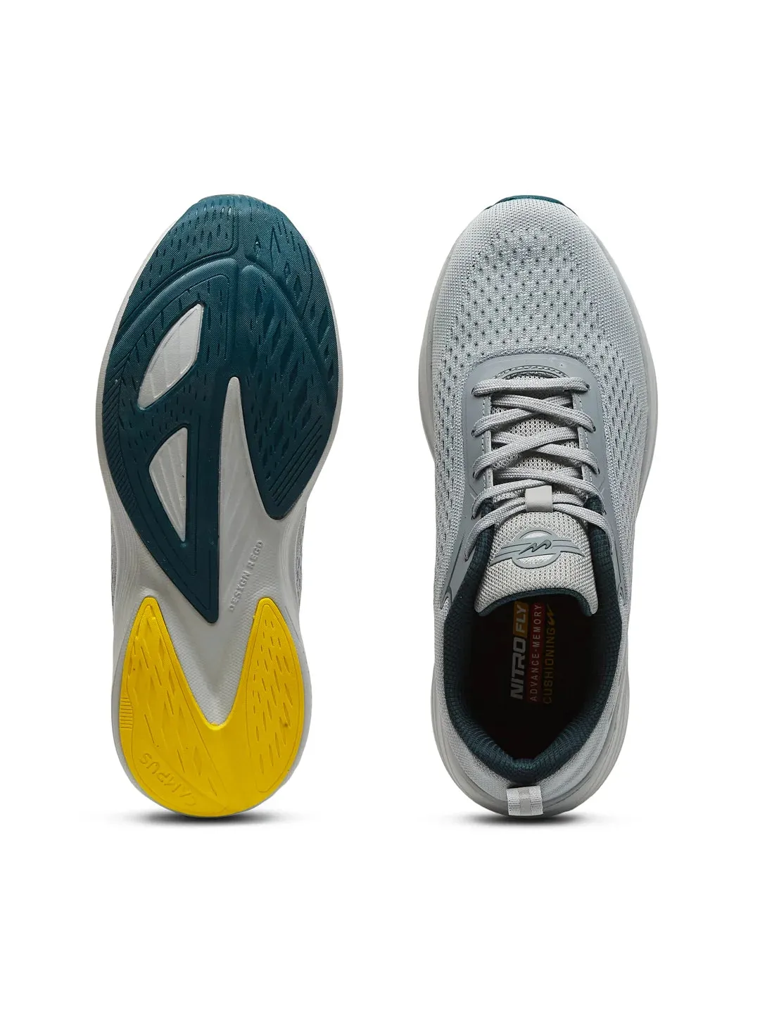 HASLEY ADV Grey Men's Running Shoes sold by Campus Shoes product image thumbnail 4