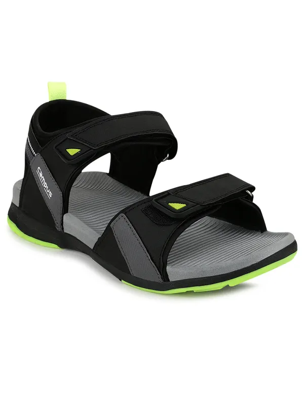 GC-05A Black Men's Sandals made by Campus Shoes