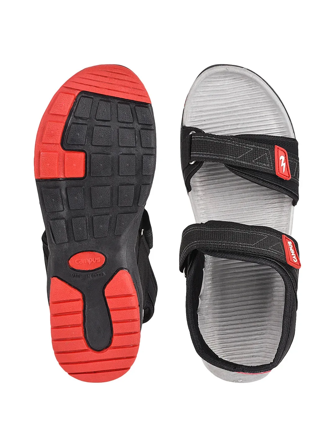 GC-17A Black Men's Sandals sold by Campus Shoes product image thumbnail 4