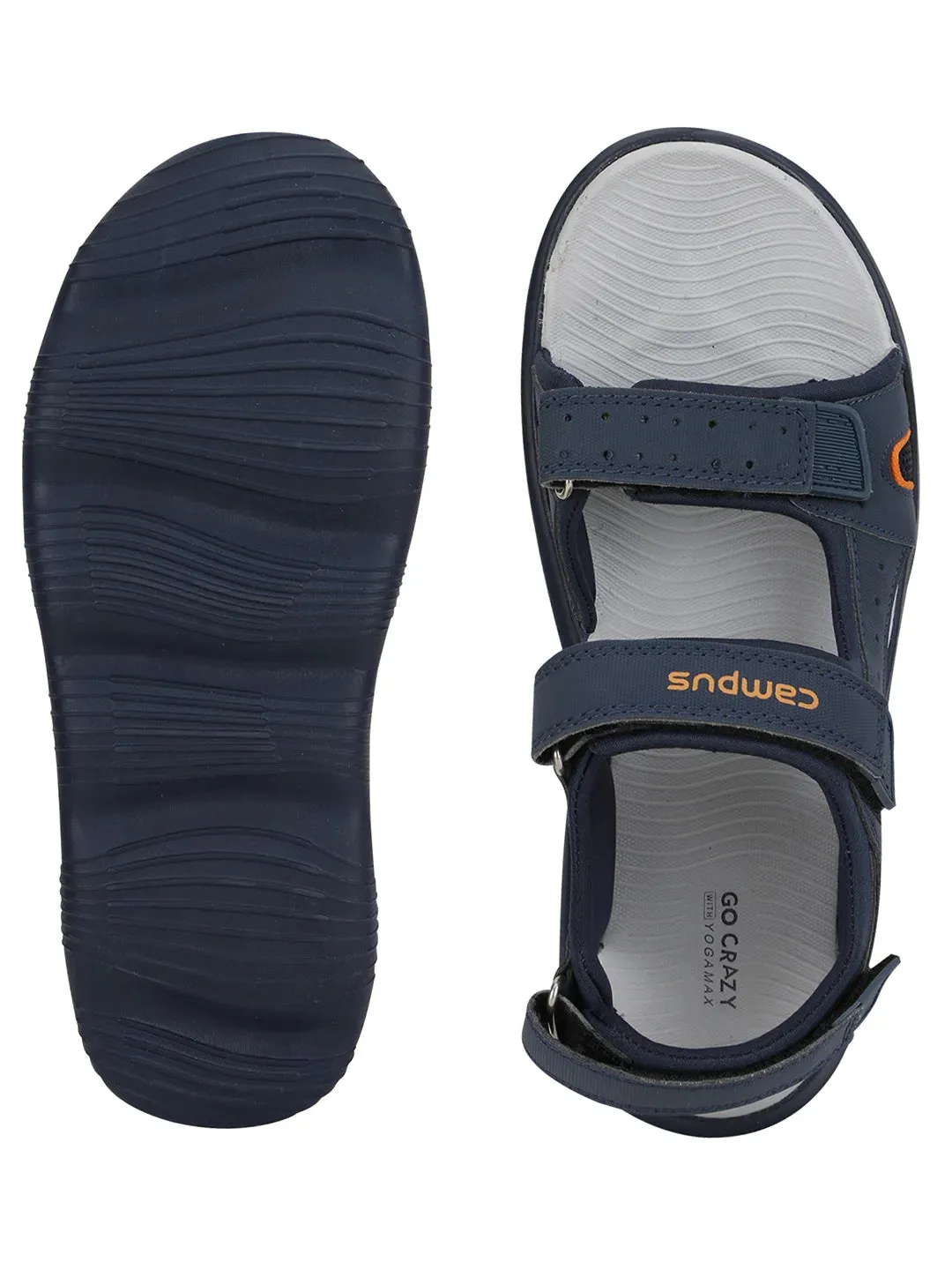 GC-04 (B) Navy Men's Sandals sold by Campus Shoes product image thumbnail 4