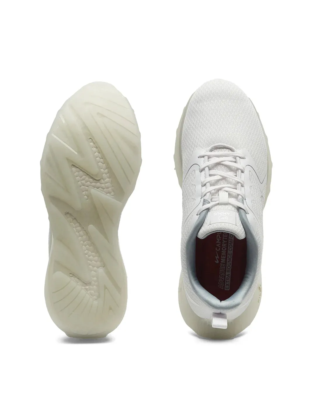 GAVIN White Men's Running Shoes sold by Campus Shoes product image thumbnail 4