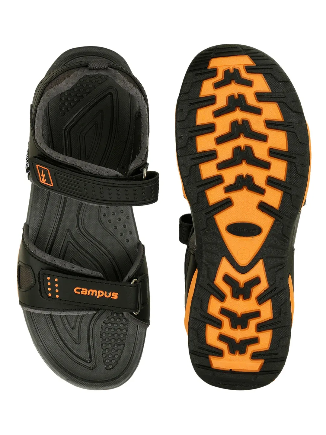 3K-905A Black Men's Sandals sold by Campus Shoes product image thumbnail 4