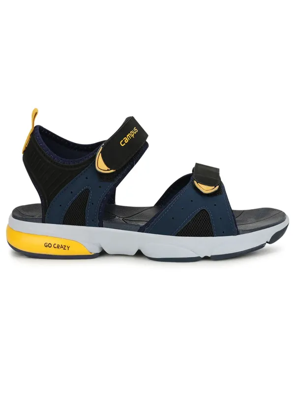 GC-11A Black Men's Sandals made by Campus Shoes