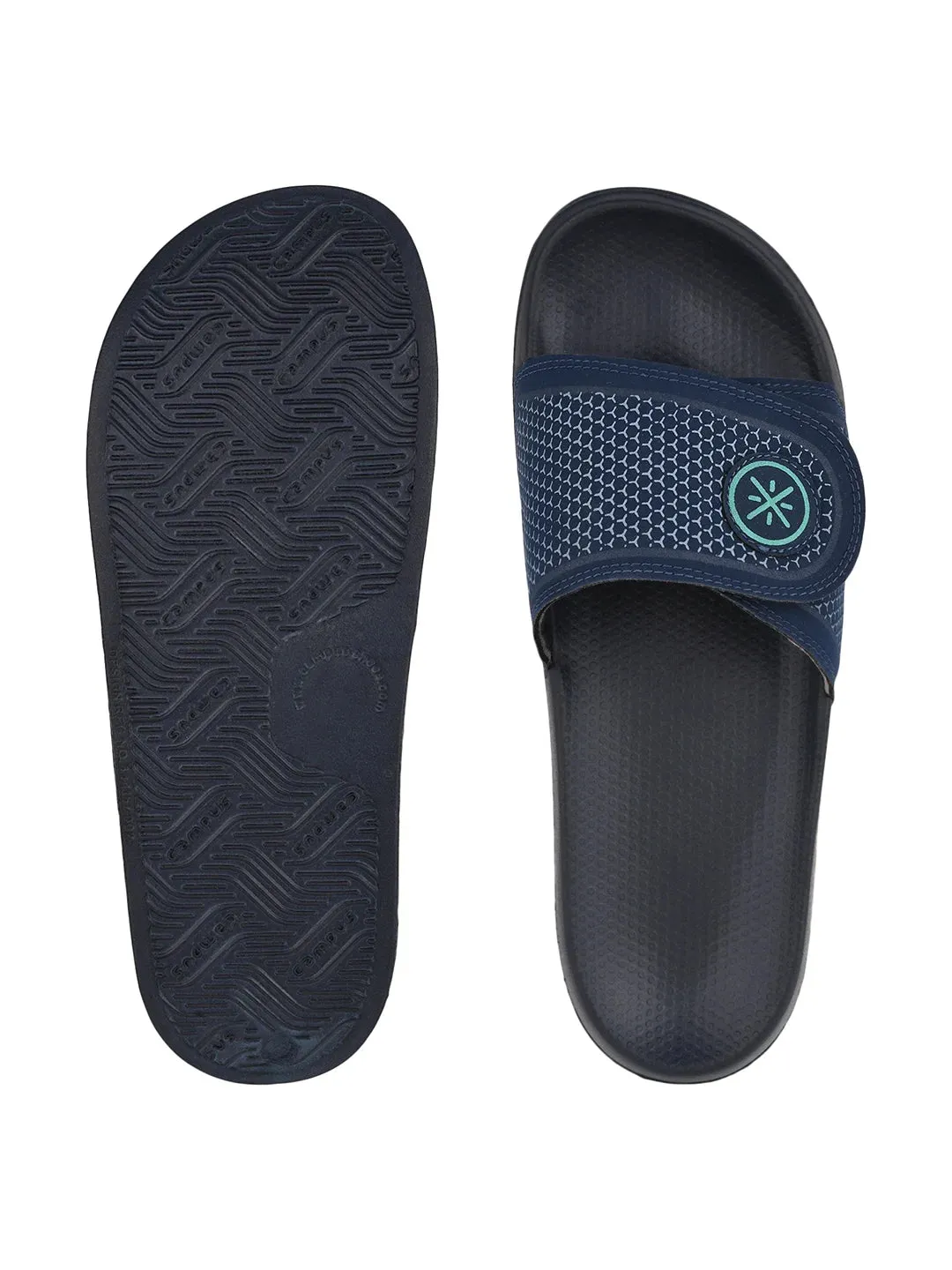 SL-407 Navy Men's Slides sold by Campus Shoes product image thumbnail 4