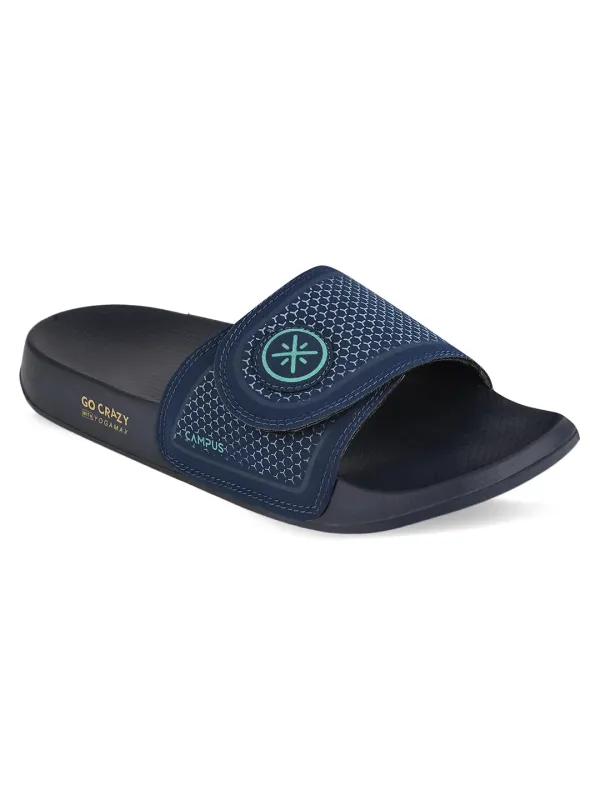 SL-407 Navy Men's Slides sold by Campus Shoes