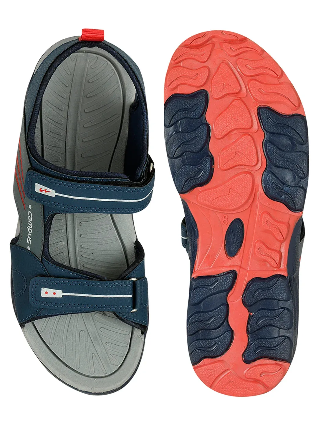 3K-SD-055B Navy Men's Sandals sold by Campus Shoes product image thumbnail 4