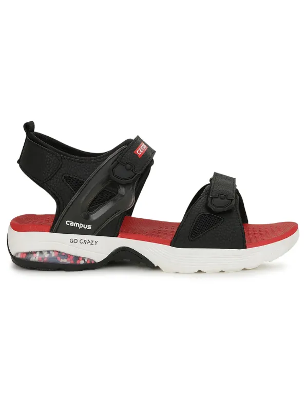 GC-10B Black Men's Sandals made by Campus Shoes