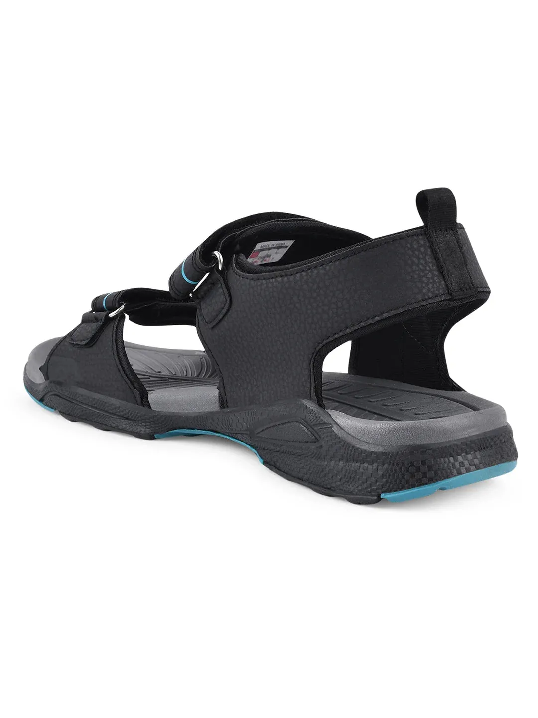 3K-SD-055B Black Men's Sandals sold by Campus Shoes product image thumbnail 4