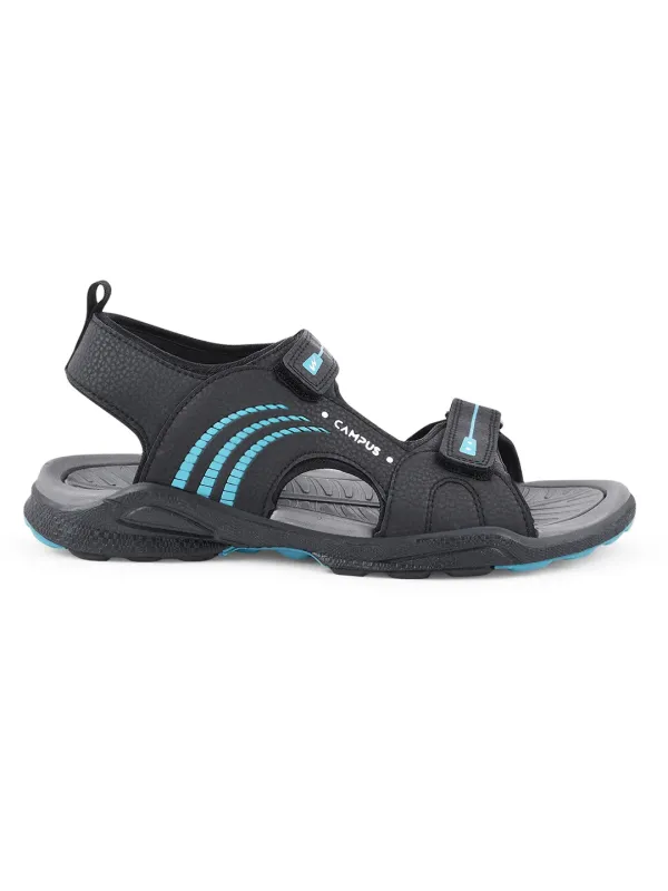 3K-SD-055B Black Men's Sandals sold by Campus Shoes