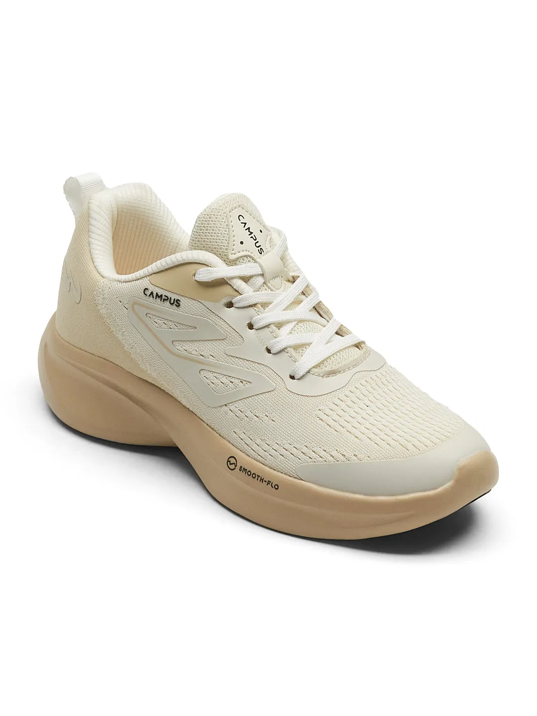 GLIMPSE Off White Women's Running Shoes sold by Campus Shoes product image thumbnail 2