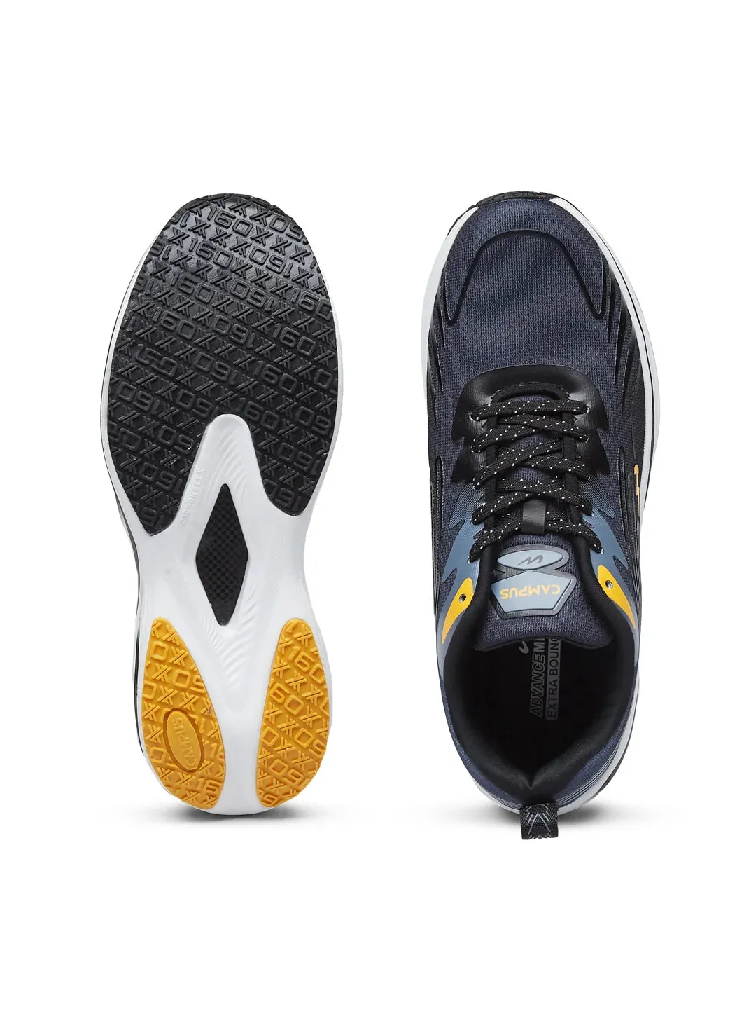 COLLAB Black Men's Running Shoes sold by Campus Shoes product image thumbnail 4