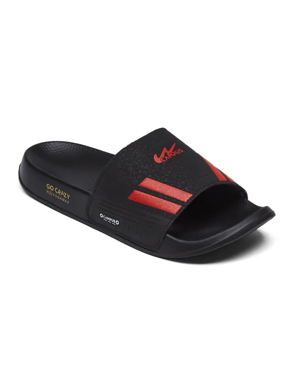 SL-438 Black Men's Slides sold by Campus Shoes