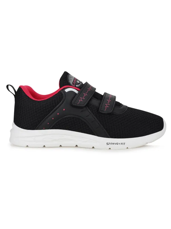 CYNDRA Black Women's Running Shoes sold by Campus Shoes