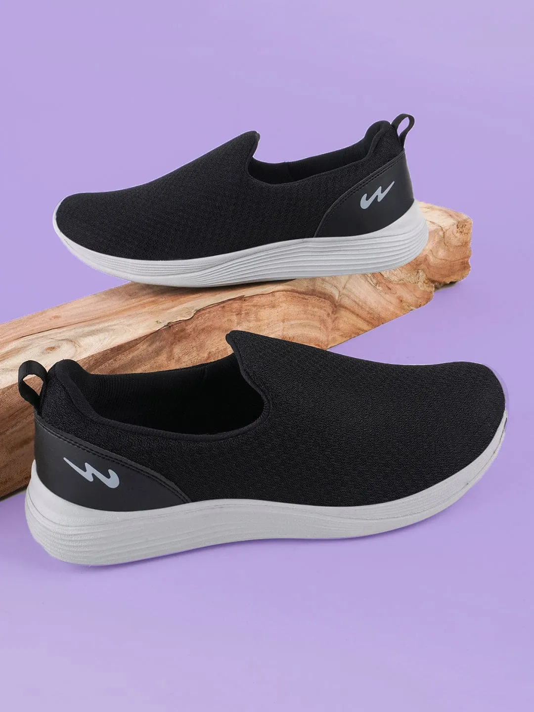 SHUTTLE Black Men's Walking Shoes sold by Campus Shoes product image thumbnail 5