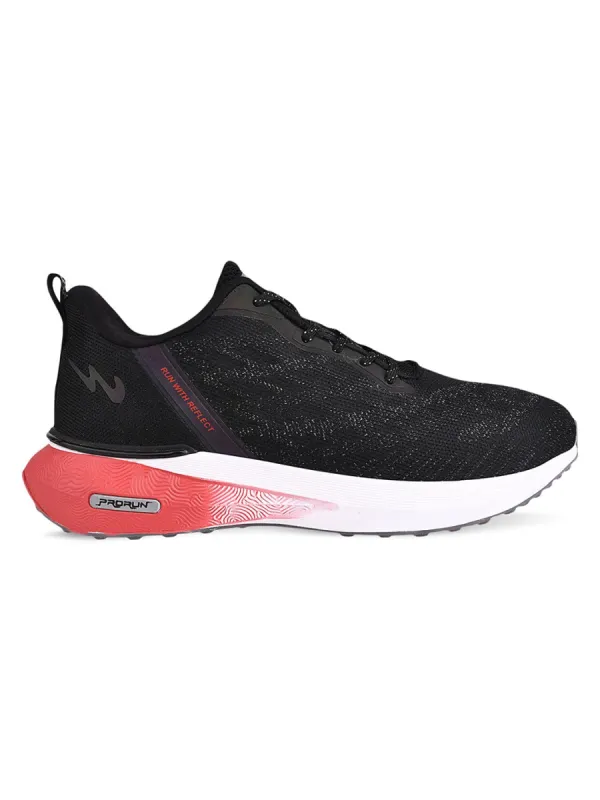 RADIUM Black Men's Running Shoes sold by Campus Shoes
