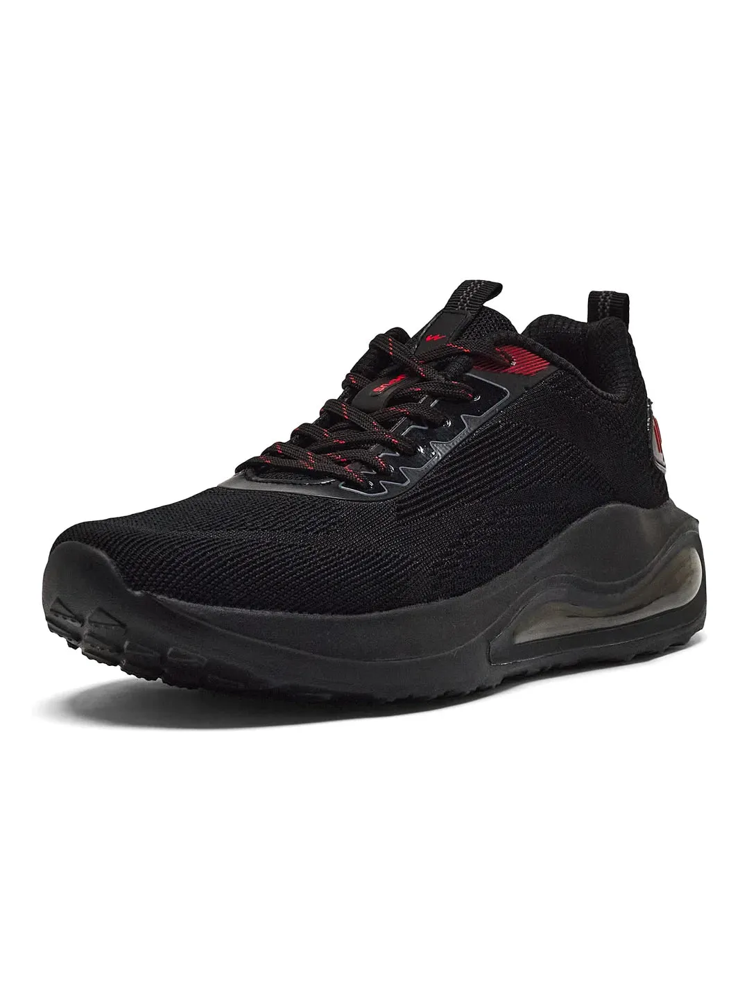 HEDGE Black Men's Running Shoes sold by Campus Shoes product image thumbnail 5