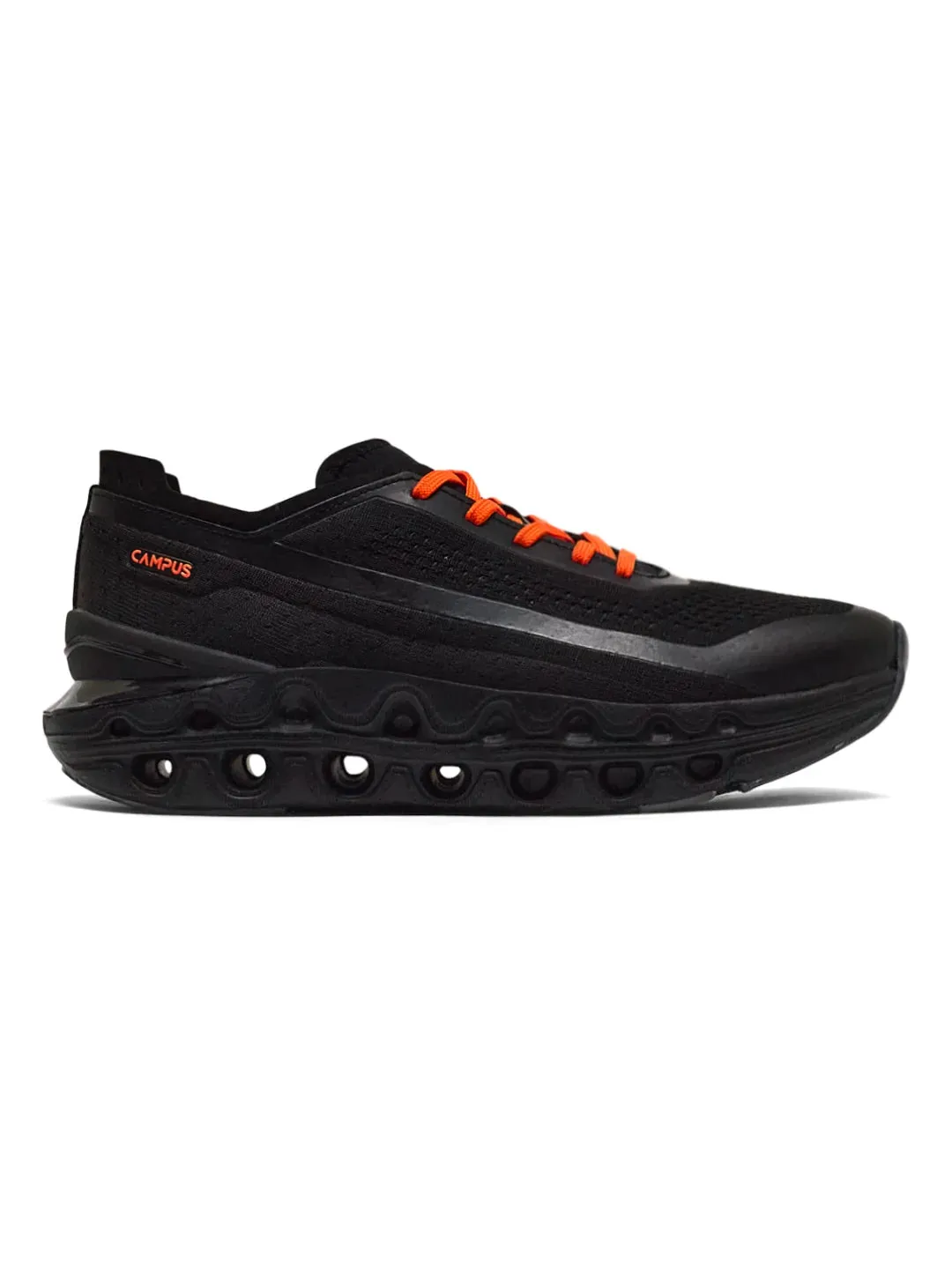 COIL PRO Black Men's Running Shoes sold by Campus Shoes