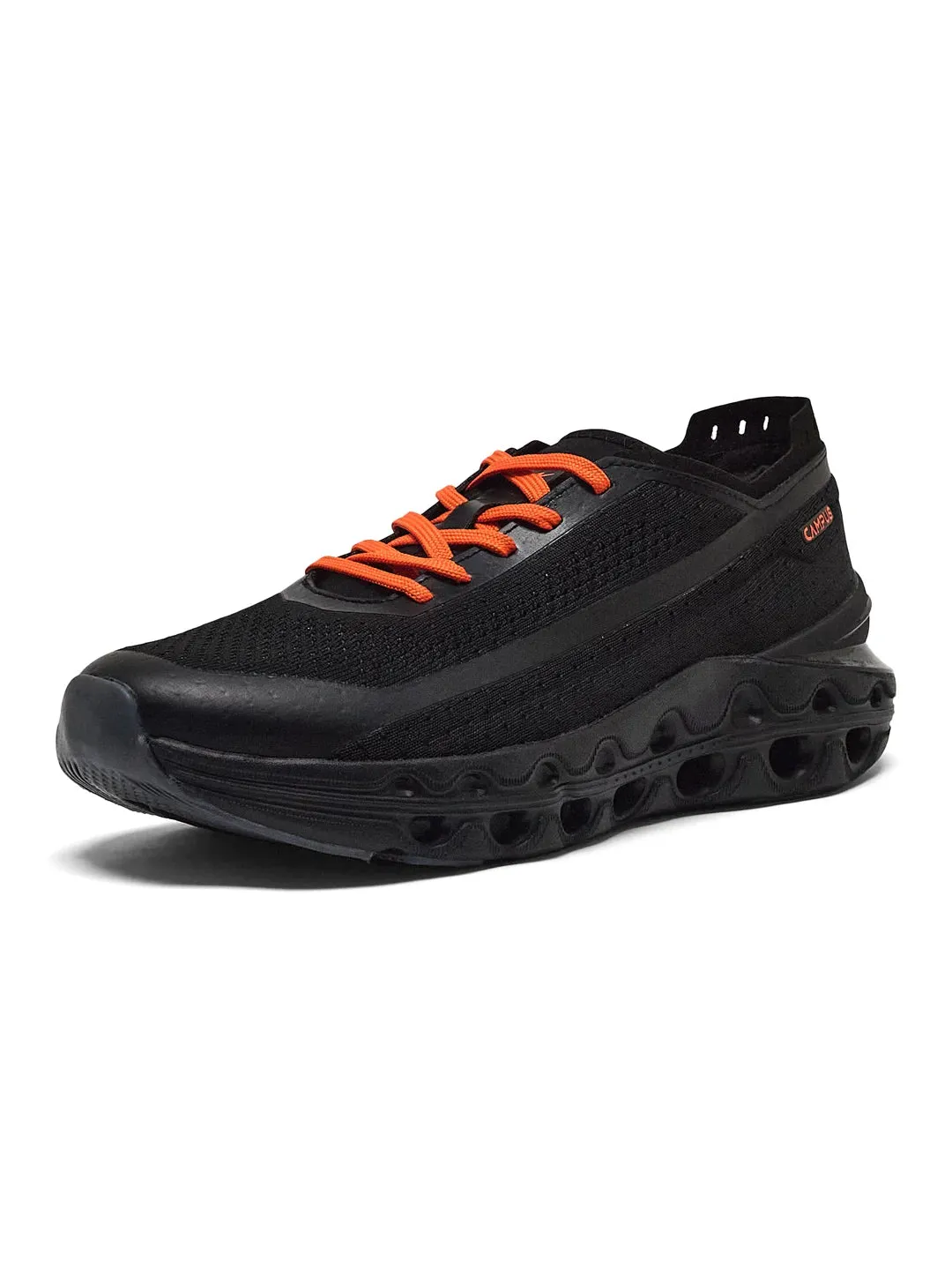 COIL PRO Black Men's Running Shoes sold by Campus Shoes product image thumbnail 5