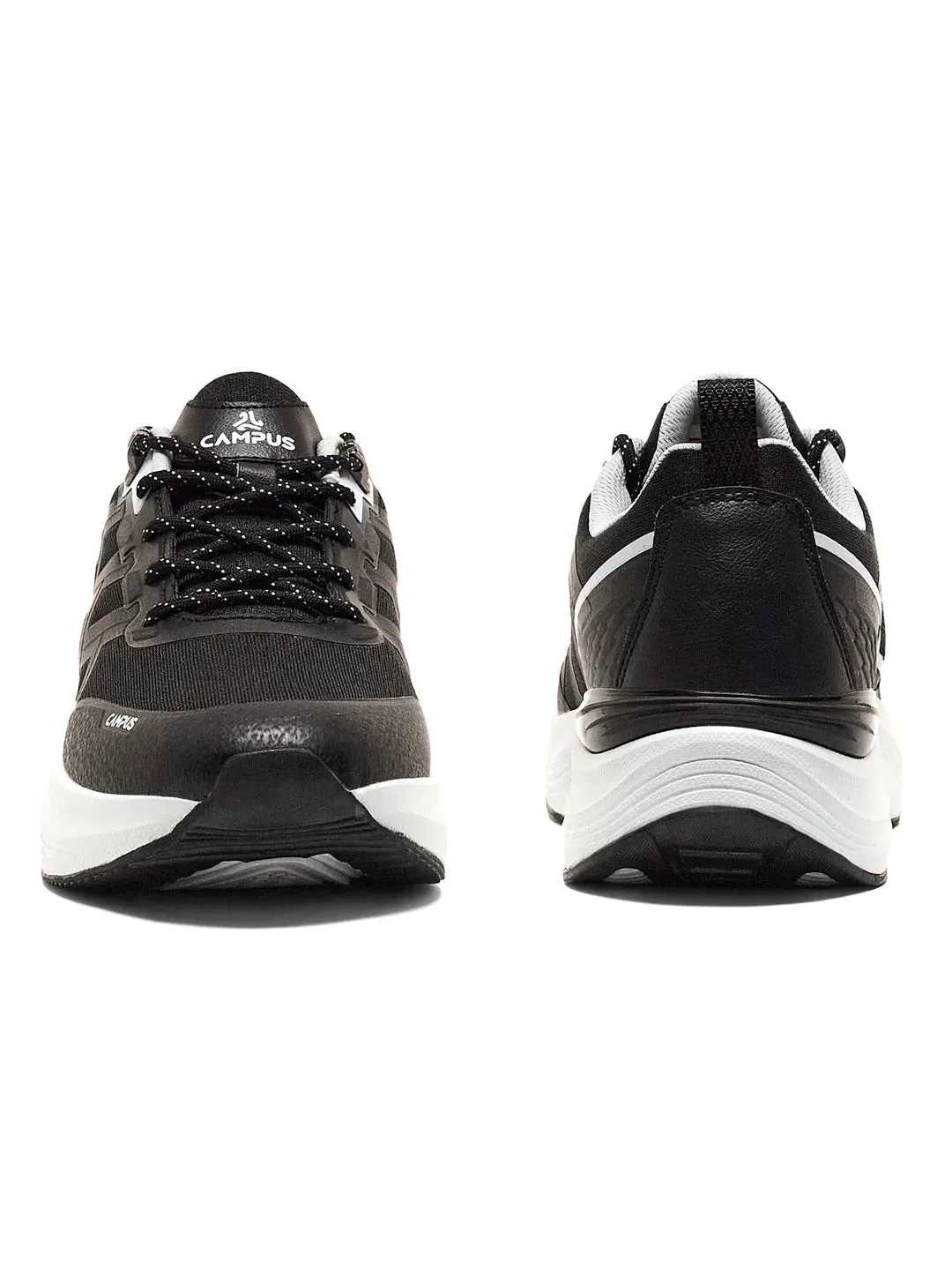 TRICK Black Men's Running Shoes sold by Campus Shoes product image thumbnail 3