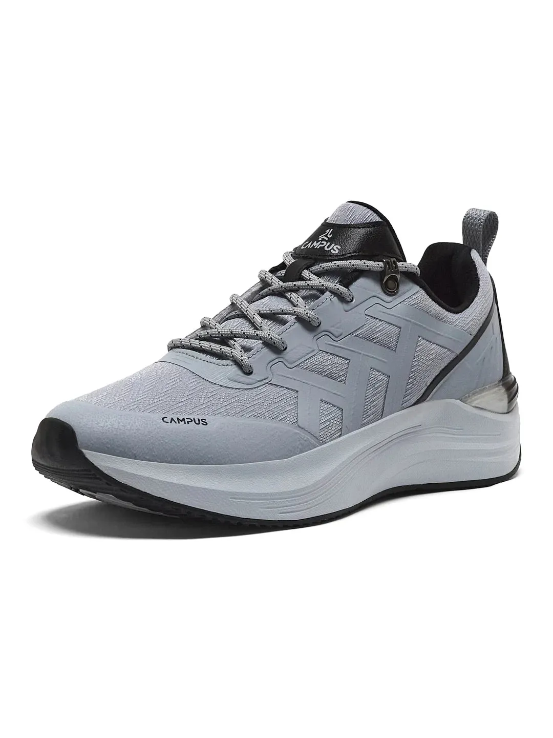 TRICK Grey Men's Running Shoes sold by Campus Shoes product image thumbnail 5